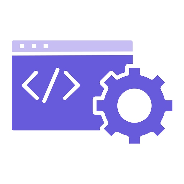 Vector programming settings vector illustration