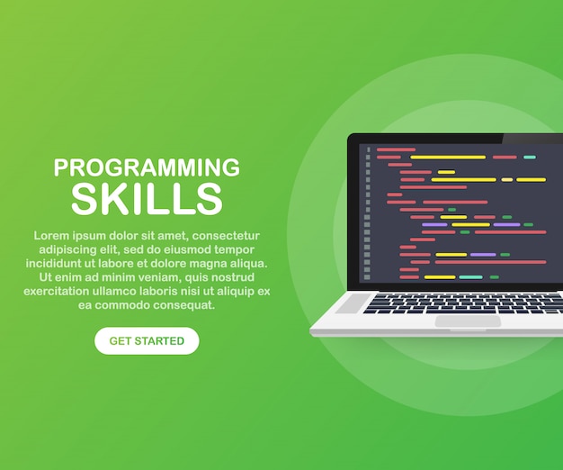 Vector programming skills for website and mobile website template