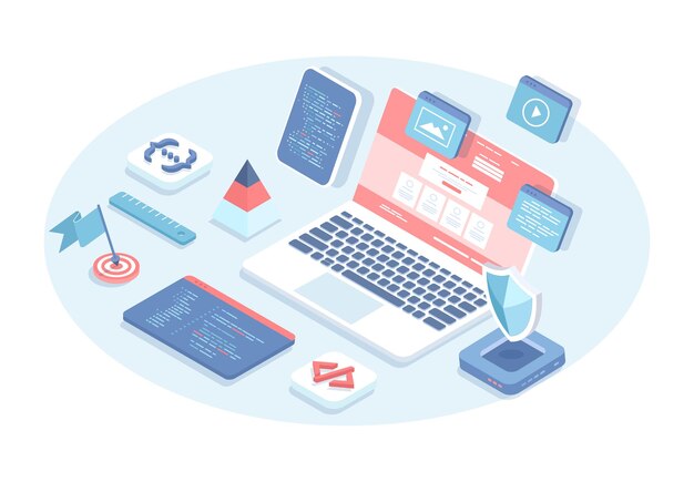 programming software concept full stack software development engineering programming and testing