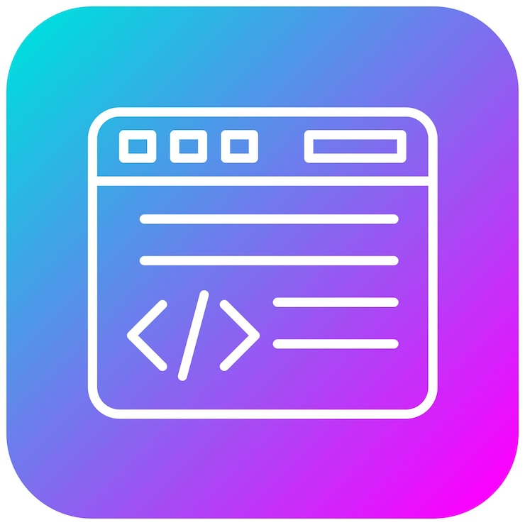 Vector programming vector icon can be used for computer programming iconset