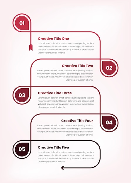 Progress or business timeline infographic and data presentation template design