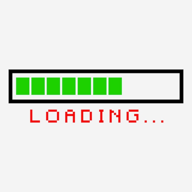 Vector progress loading bar