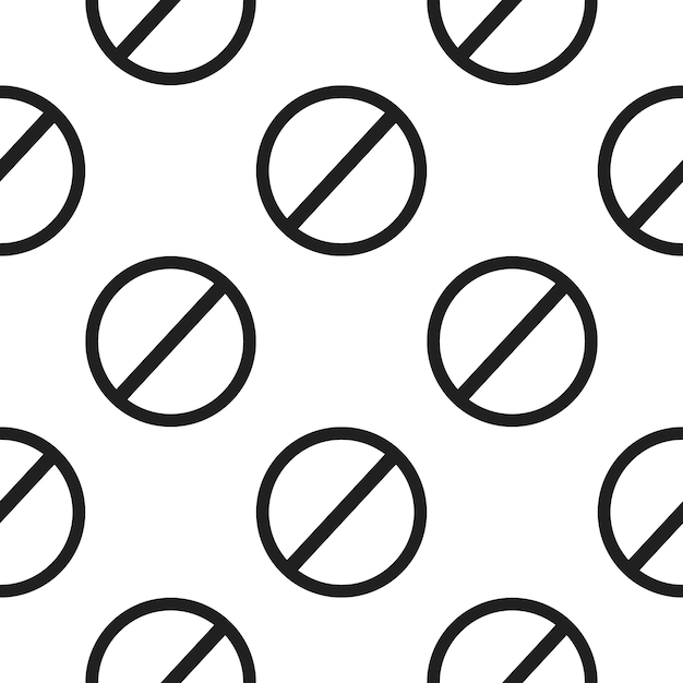 Vector prohibited icon illustration