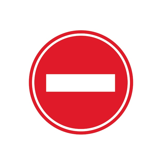 Vector prohibition ban icon. vector illustration