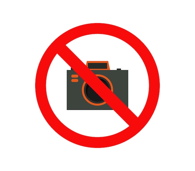 Vector prohibition of photos