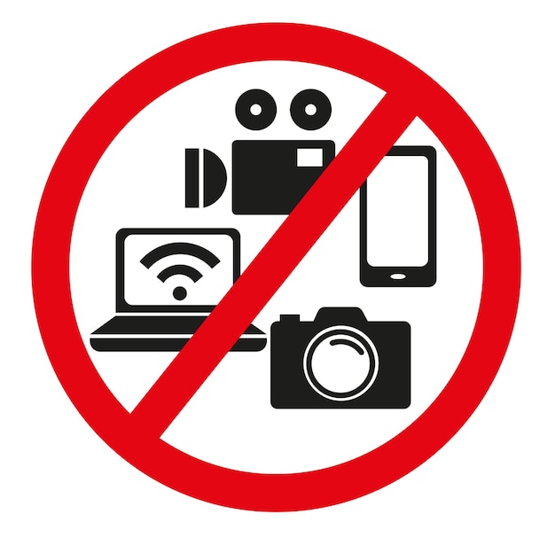 Prohibition of video and photography as well as the use of gadgets stop fixing video