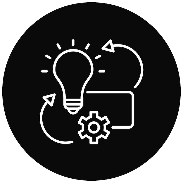 Project Implementatie icoon vector afbeelding Kan worden gebruikt voor Project Management