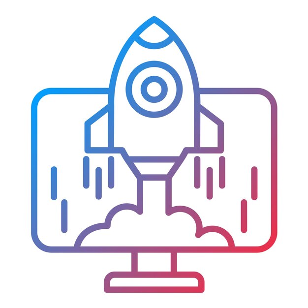 プロジェクトを開始するアイコンのベクトル画像をマーケティングに使用できます