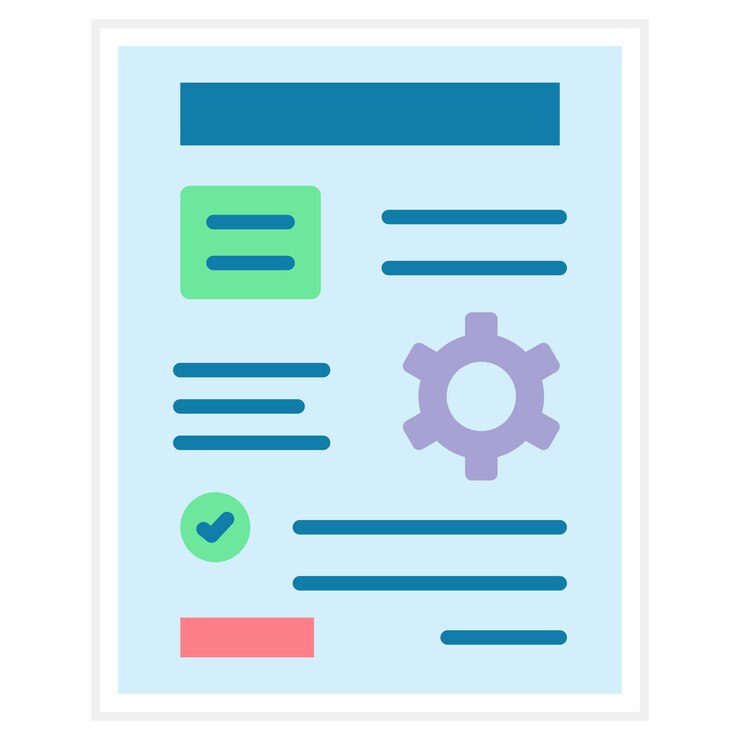 Vector project management icon