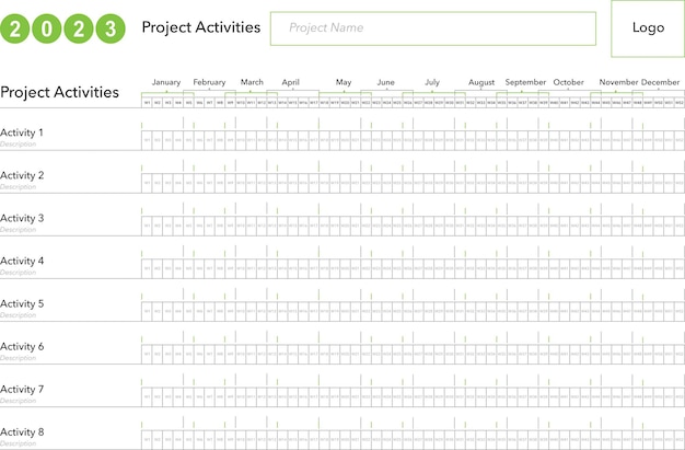 Vector project planner activities