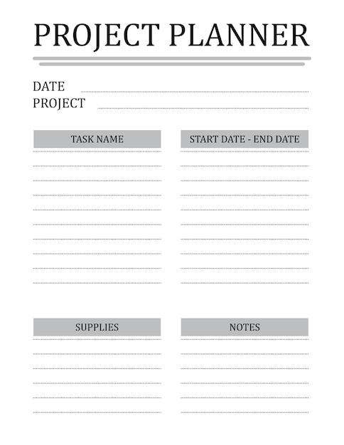 Project Organizer PDF 