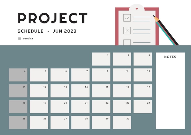 Project Schedule Template