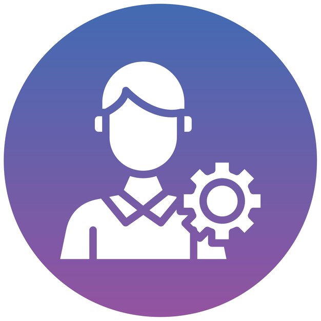 Projectmanager Mannelijke vectorillustratie