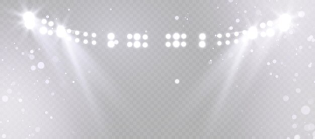 the projector glows with bright light vector glowing light effect with blue rays png