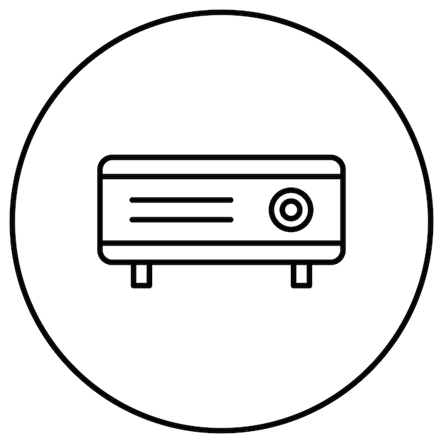 Projector icoon vector afbeelding Kan worden gebruikt voor computer en hardware