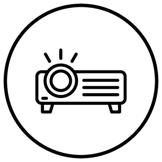 Projector Vector Icon Design Illustratie