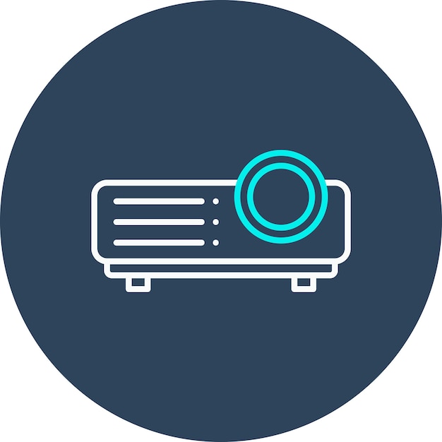 Projector vector icoon Kan worden gebruikt voor Computer en Hardware iconen