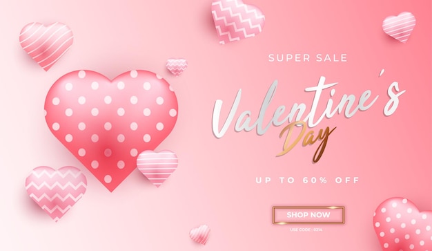 Design promozionale per san valentino