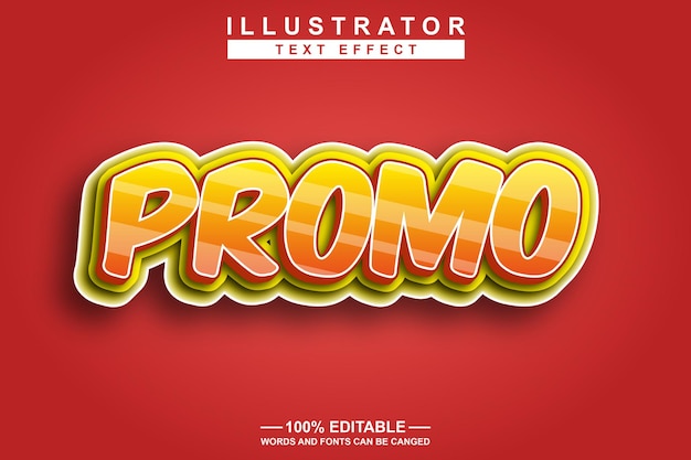 Vector promo tag 3d-mockup