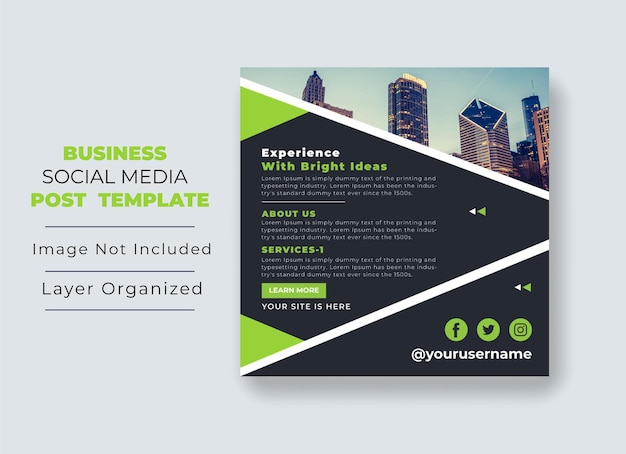 Promotie van social media posts digitaal bureau Digital Marketing Social Media Post Template