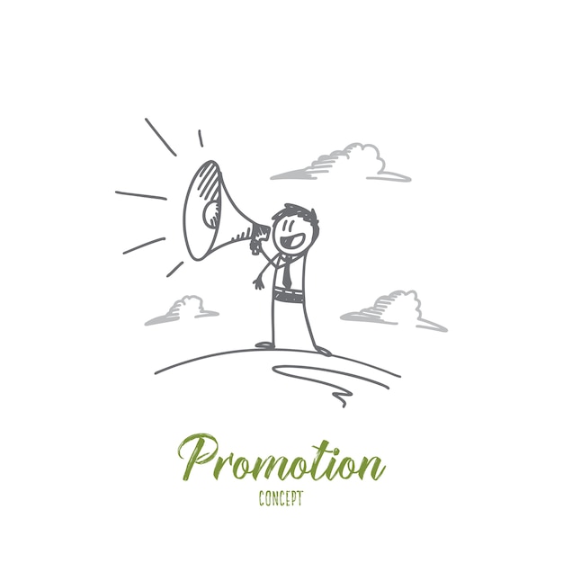 Vector promotion concept illustration