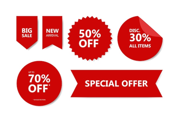 Promotion discount sale banner collection