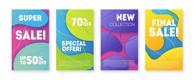 . Promotion flyer template design. Special offer discount