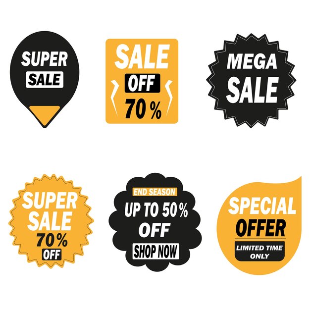 promotion sale labels best offers