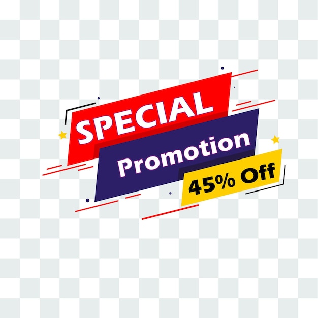 Vector promotion sales special offer design concept