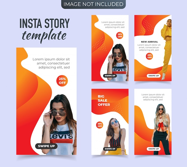 Banner promozionale per le storie di instagram