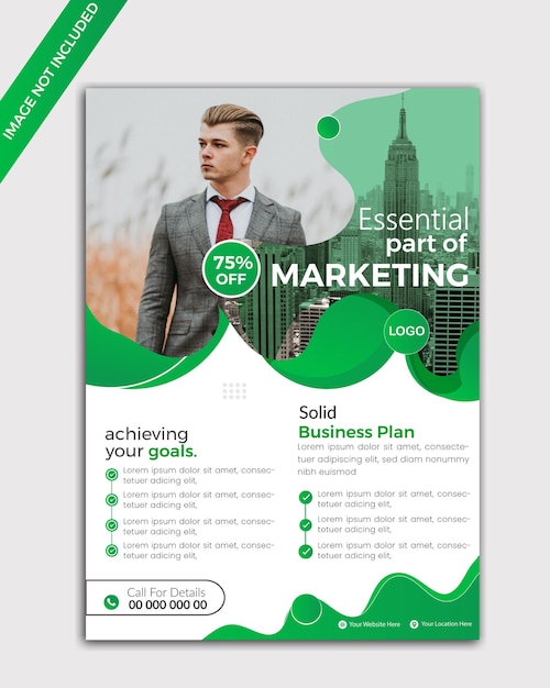 promotional business flyer template Free vector advertisting business flyer design