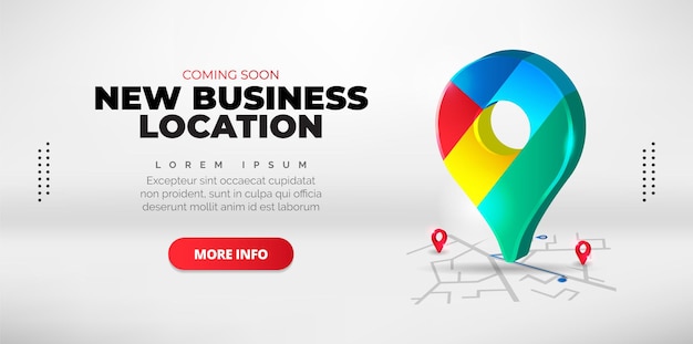 Promotional design to introduce your new business location