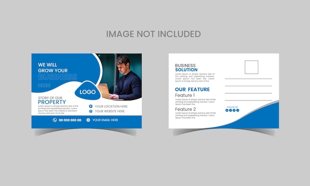 Promotional postcard design business design post Card design Business post card design