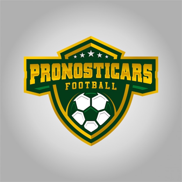 ベクトル pronosticarsサッカーeスポーツのロゴ