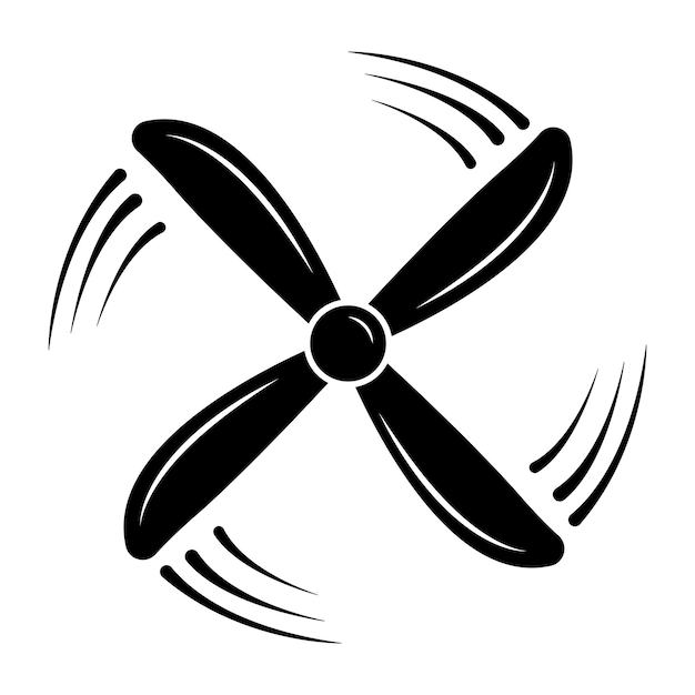 Propeller icon logo vector design template