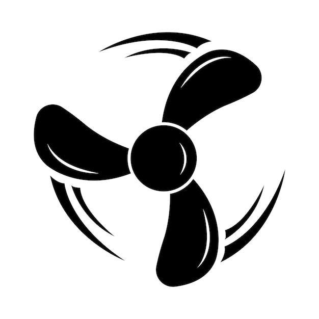 Propeller icon logo vector design template