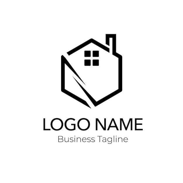 property agency logo design template collection