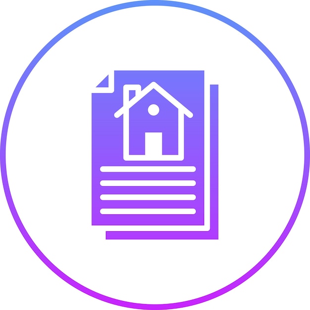 Иллюстрация векторной иконы соглашения о собственности на наборе иконок недвижимости