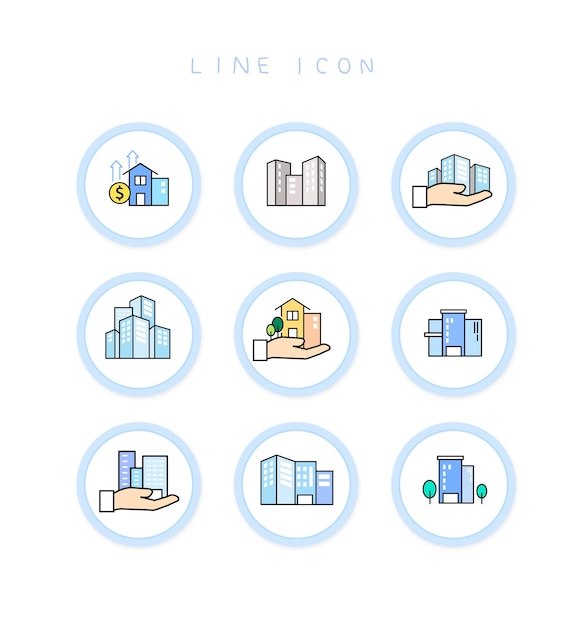 Property building icons