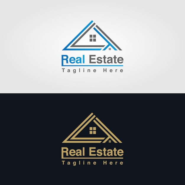 Vector property and construction creative logo design