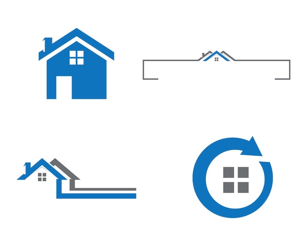 Недвижимость и строительство Дизайн логотипа