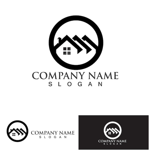 Недвижимость и строительство Дизайн логотипа