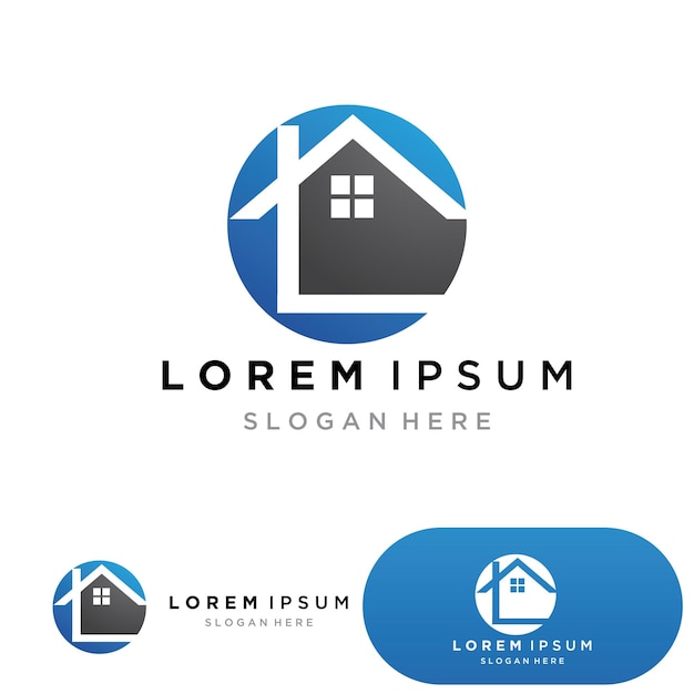 Недвижимость и строительство Дизайн логотипа
