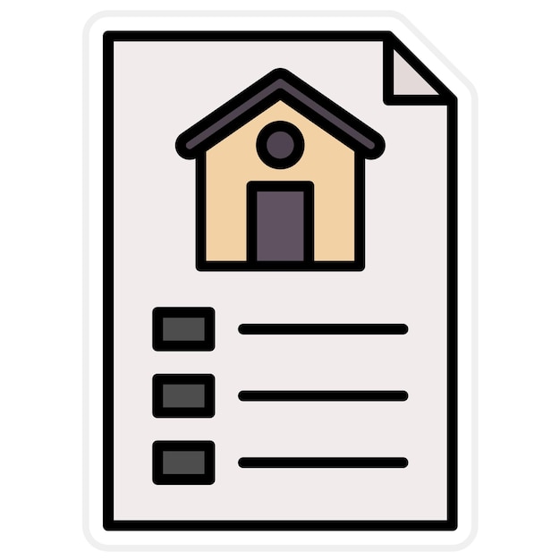 Vector property documents icon vector image can be used for real estate