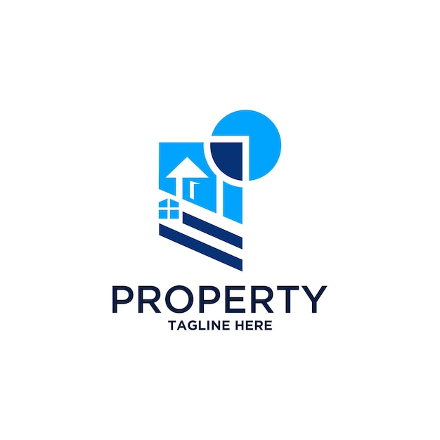 Vector property home icon logo design real estate vector logo design