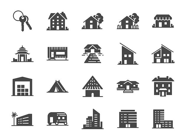 Property icon set.