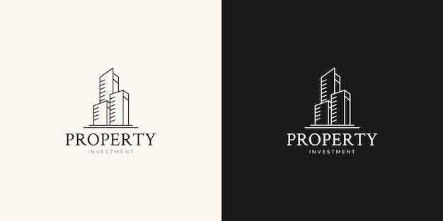 Property investment logo design concept