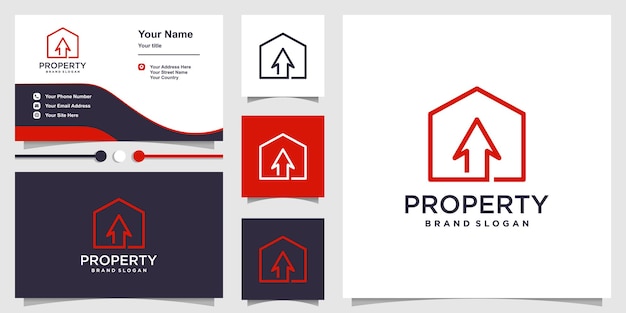 Property logo creative element concept design premium vector