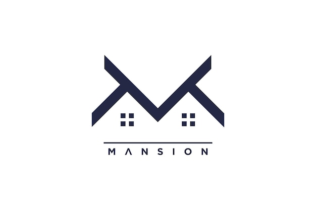 Property logo design idea with creative unique concept