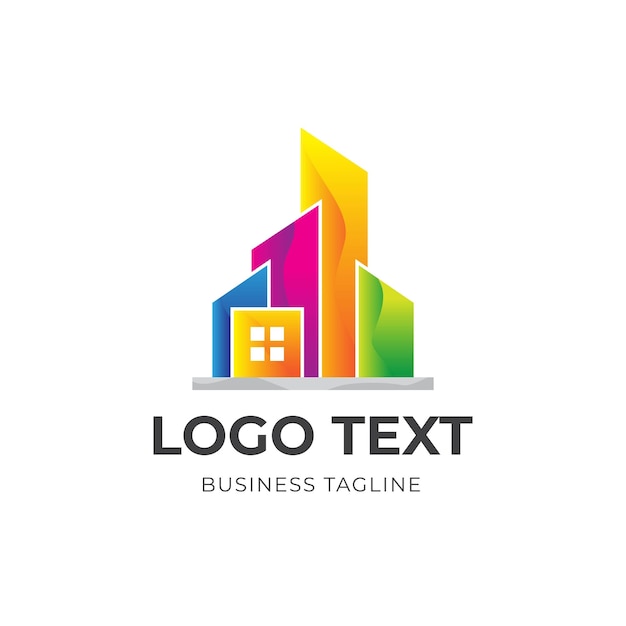 Property logo design template